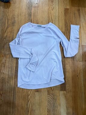 oiselle Light Lavender Long Sleeve Performance Top